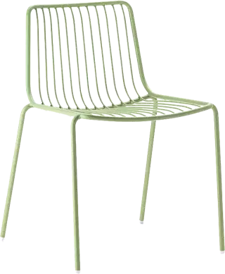Pedrali Nolita 3650 a 3655 záhradné stoličky - Zelená, Bez podrúčok