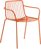 Pedrali Nolita 3650 a 3655 záhradné stoličky - Oranžová, S podrúčkami