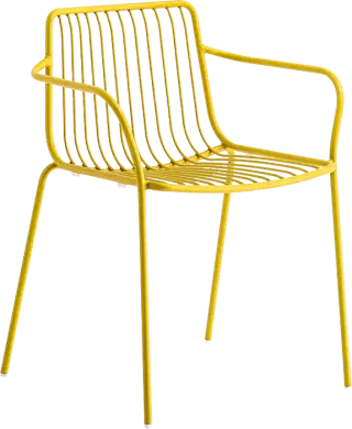 Pedrali Nolita 3650 a 3655 záhradné stoličky - Žltá, S podrúčkami