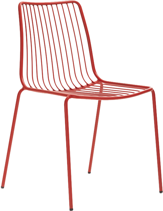 Pedrali Nolita 3651 a 3656 dizajnové stoličky - Červená, Bez podrúčok