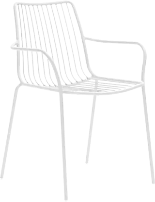 Pedrali Nolita 3651 a 3656 dizajnové stoličky - Biela, S podrúčkami