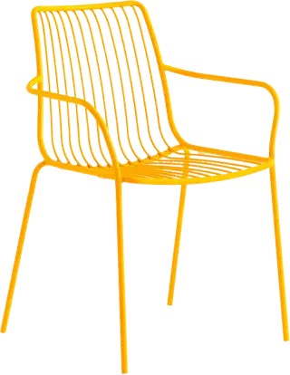 Pedrali Nolita 3651 a 3656 dizajnové stoličky - Žltá, S podrúčkami