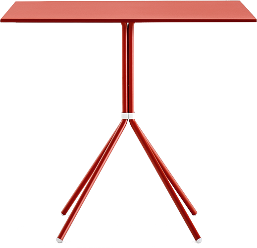 Pedrali Nolita 5454 kovový stôl - Červená