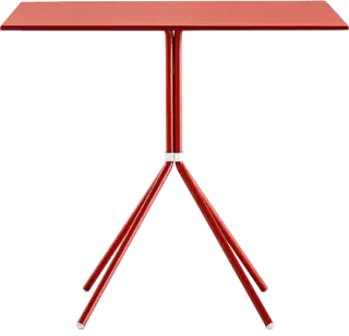 Pedrali Nolita 5454 kovový stôl - Červená