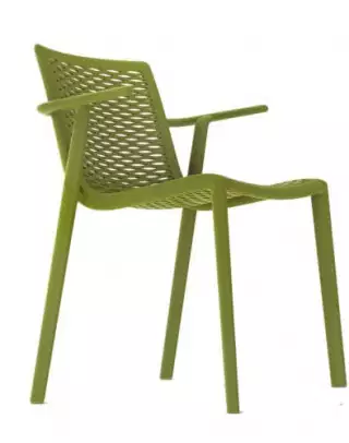 Barcelona DD Netkat dizajnová stolička - Olivová, S podrúčkami