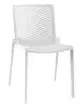 Barcelona DD Netkat dizajnová stolička - Biela, Bez podrúčok