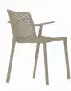 Barcelona DD Netkat dizajnová stolička - Béžová, S podrúčkami