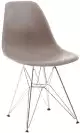 Roomfactory SD Chrome plastová stolička - Sivá