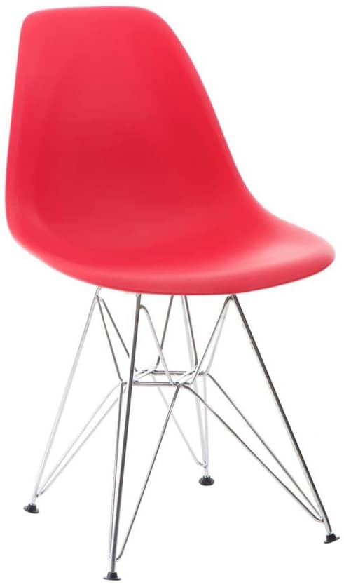 Roomfactory SD Chrome plastová stolička - Červená