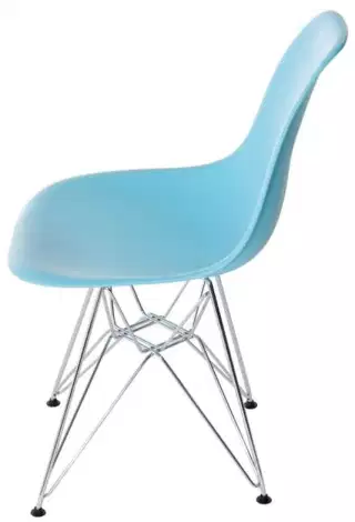 Roomfactory SD Chrome plastová stolička - Bledomodrá