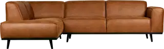 BePureHome Statement kožená rohová sedačka - Koňak, Ľavá