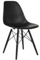 Roomfactory SD Wood jedálenská stolička - Čierna + čierna