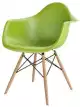 Roomfactory Arch Wood plastová stolička - Zelená
