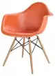 Roomfactory Arch Wood plastová stolička - Oranžová