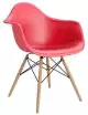 Roomfactory Arch Wood plastová stolička - Červená