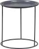 Woood Ivar kovový príručný stolík - Sivá, 40 cm
