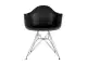 Roomfactory Arch Chrome dizajnová stolička - Čierna