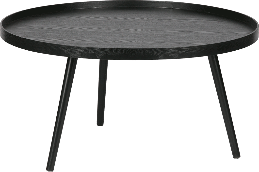 Woood Mesa drevený konferenčný stolík - Čierna, Veľkosť XL