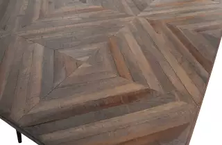 BePureHome Rhombic jedálenský stôl s dreveným vzorom 1