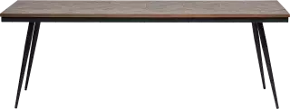 BePureHome Rhombic jedálenský stôl s dreveným vzorom - 220 x 90 cm