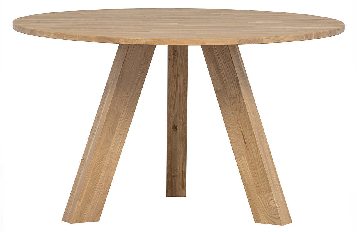 Woood Rhonda kruhový drevený stôl 3