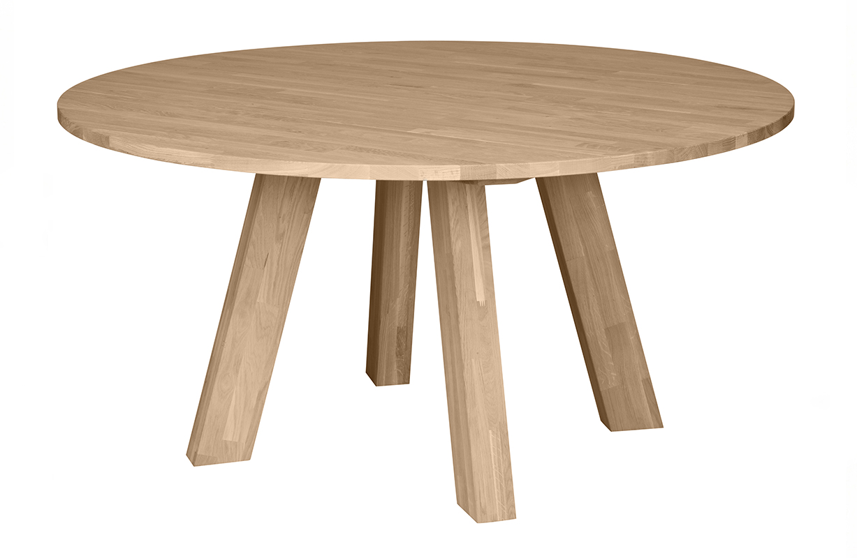 Woood Rhonda kruhový drevený stôl 4