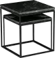 BePureHome Mellow mramorové stolíky - Čierna