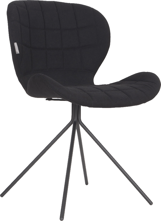 Zuiver OMG dizajnová stolička - Čierna