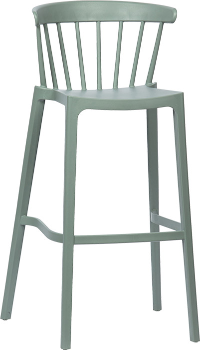 Woood Bliss barové stoličky - Zelená