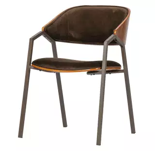 BePureHome Clan zamatová dizajnová stolička 2