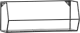 Woood Zeta kovová nástenná polica - Čierna, 40 cm