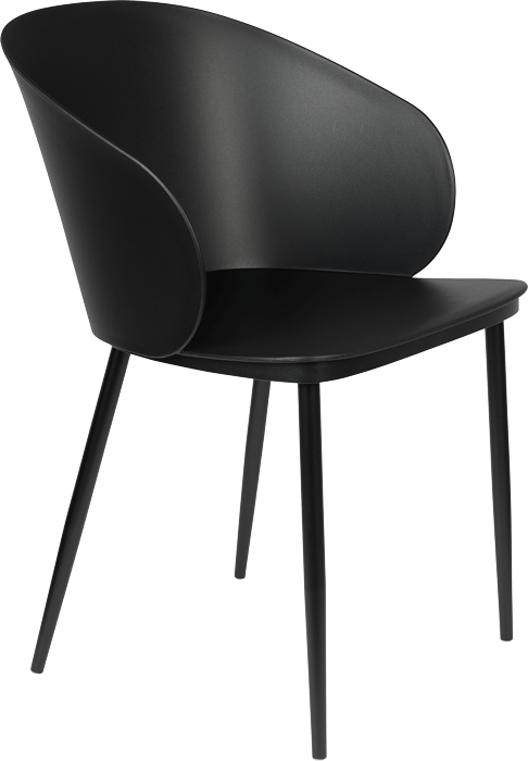 WL-Living Gigi dizajnové stoličky - Čierna