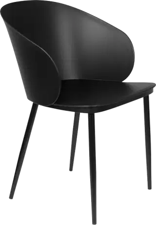 WL-Living Gigi dizajnové stoličky - Čierna