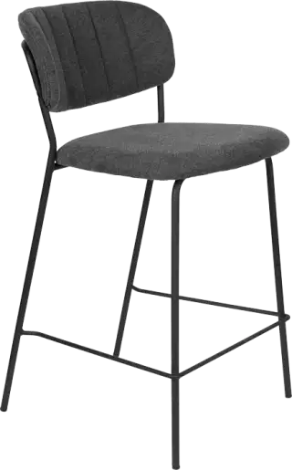 WL-Living Jolien čalúnená pultová stolička - Čierna