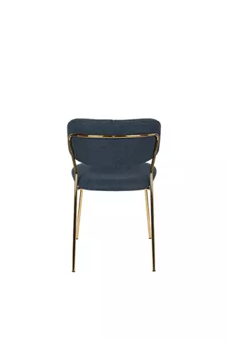 WL-Living Jolien čalúnená stolička s kovovým rámom 10