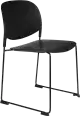 WL-Living Stacks polypropylénové stoličky - Čierna, Bez podrúčok