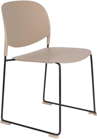 WL-Living Stacks polypropylénové stoličky - Béžová, Bez podrúčok