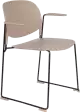 WL-Living Stacks polypropylénové stoličky - Béžová, S podrúčkami