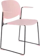 WL-Living Stacks polypropylénové stoličky - Ružová, S podrúčkami