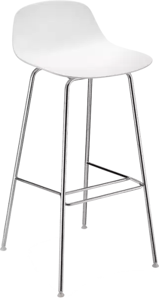 Infiniti Pure Loop Mini dizajnová barová stolička - Biela
