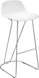 Infinity Pure Loop Mini dizajnová barová stolička - Biela