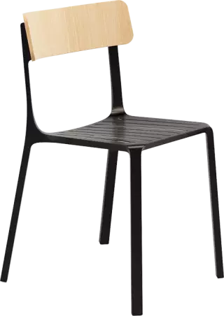 Infiniti Ruelle dizajnová stolička - Čierna-Drevená