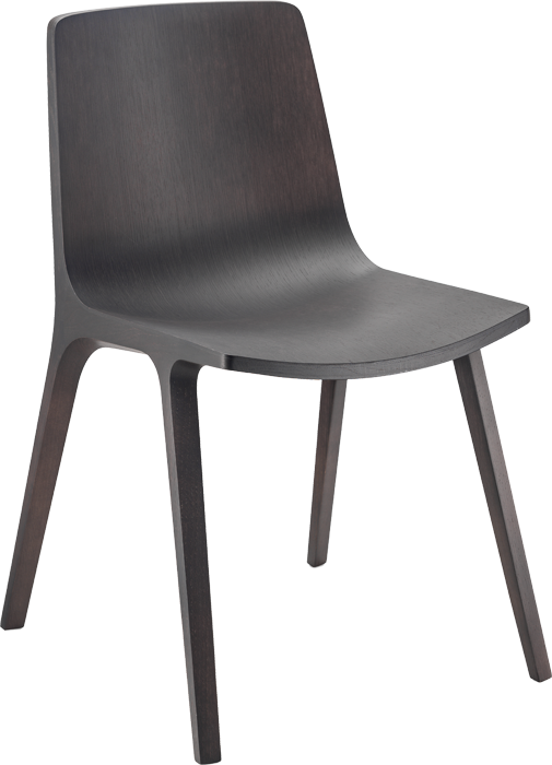 Infiniti Seame drevená jedálenská stolička - Čierna