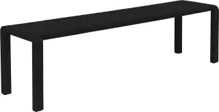 Zuiver Vondel exteriérová lavica - Čierna, 175 cm