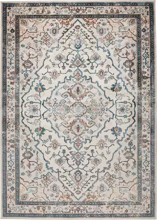 Zuiver Trijntje retro koberec - Modrá, 200 x 300 cm