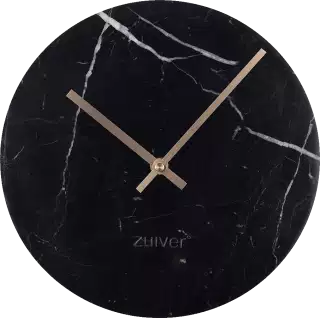 Zuiver Marble Time dizajnové hodiny - Čierna