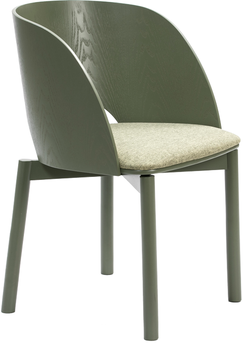 Teulat Dam drevené stoličky - Zelená