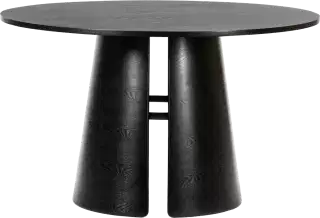 Teulat Cep okrúhly jedálenský stôl - Čierna, 137 cm