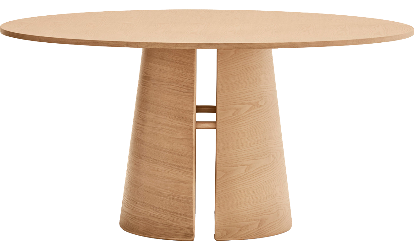 Teulat Cep okrúhly jedálenský stôl - Drevo, 157 cm