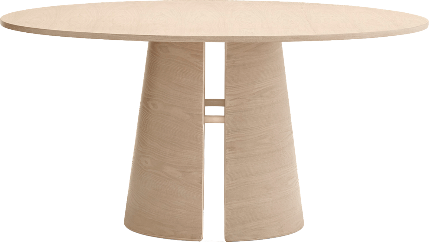 Teulat Cep okrúhly jedálenský stôl - Svetlé drevo, 157 cm